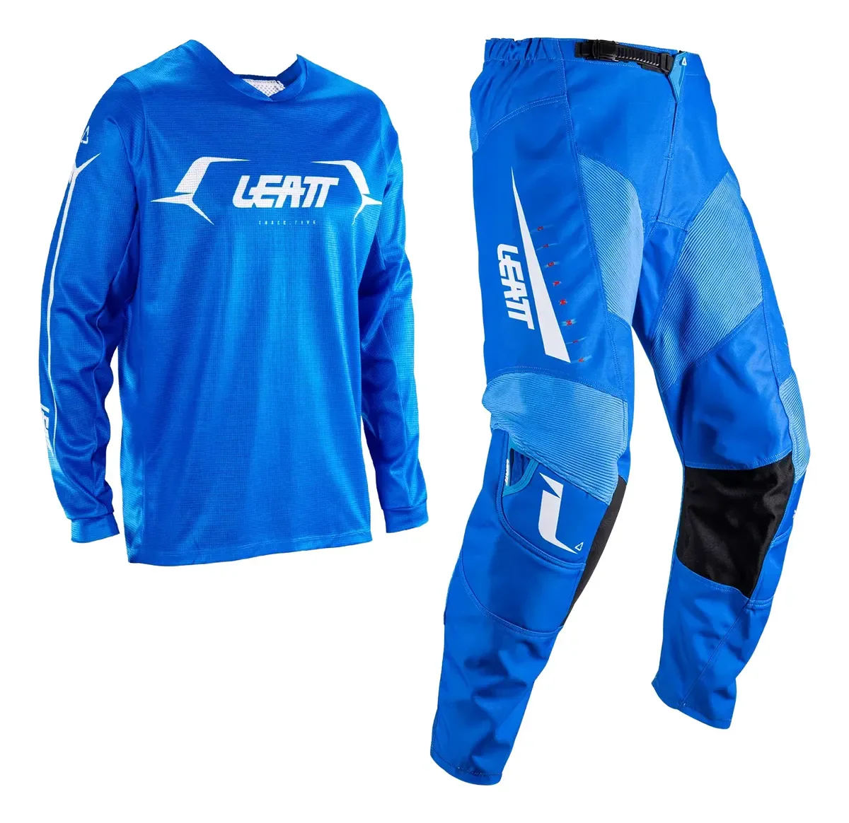 Conjunto Calça Camisa Leatt 3.5 V26 Azul Motocross Trilha