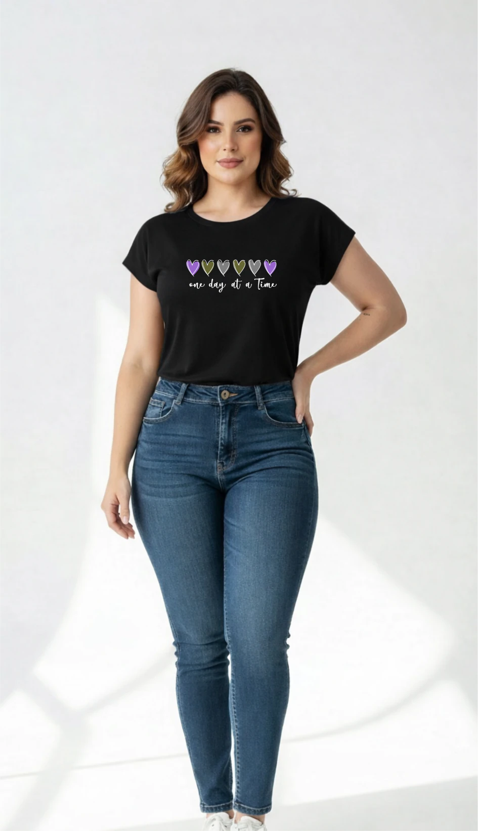 BLUSA FEMININA VISCOLYCRA  - ONE DAY AT A TIME – foto 3