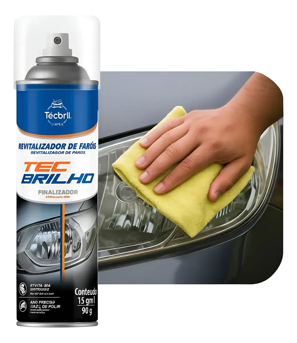 Revitalizador De Faróis Tec Brilho 150ml Incolor