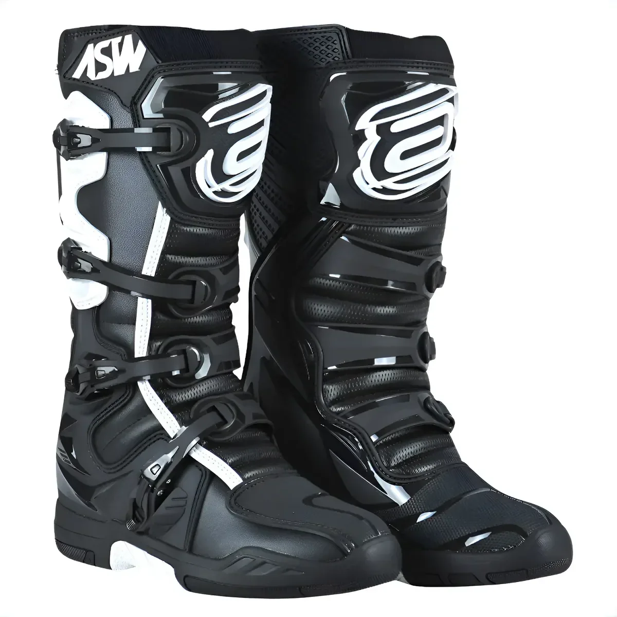 Bota Motocross Elevate Branco E Preto Trilha Enduro Off-Road Tam.41 – foto 3