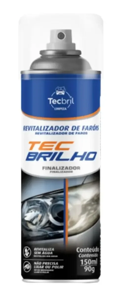 Revitalizador De Faróis Tec Brilho Spray Finalizador