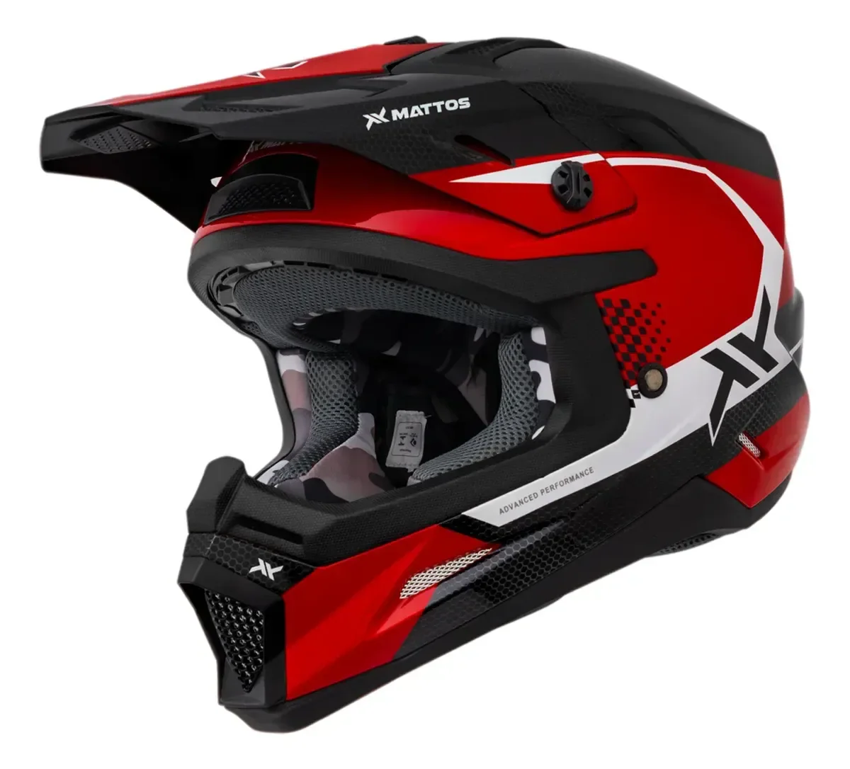 Capacete Mattos Racing Echoes Motocross Trilha Enduro – foto 4