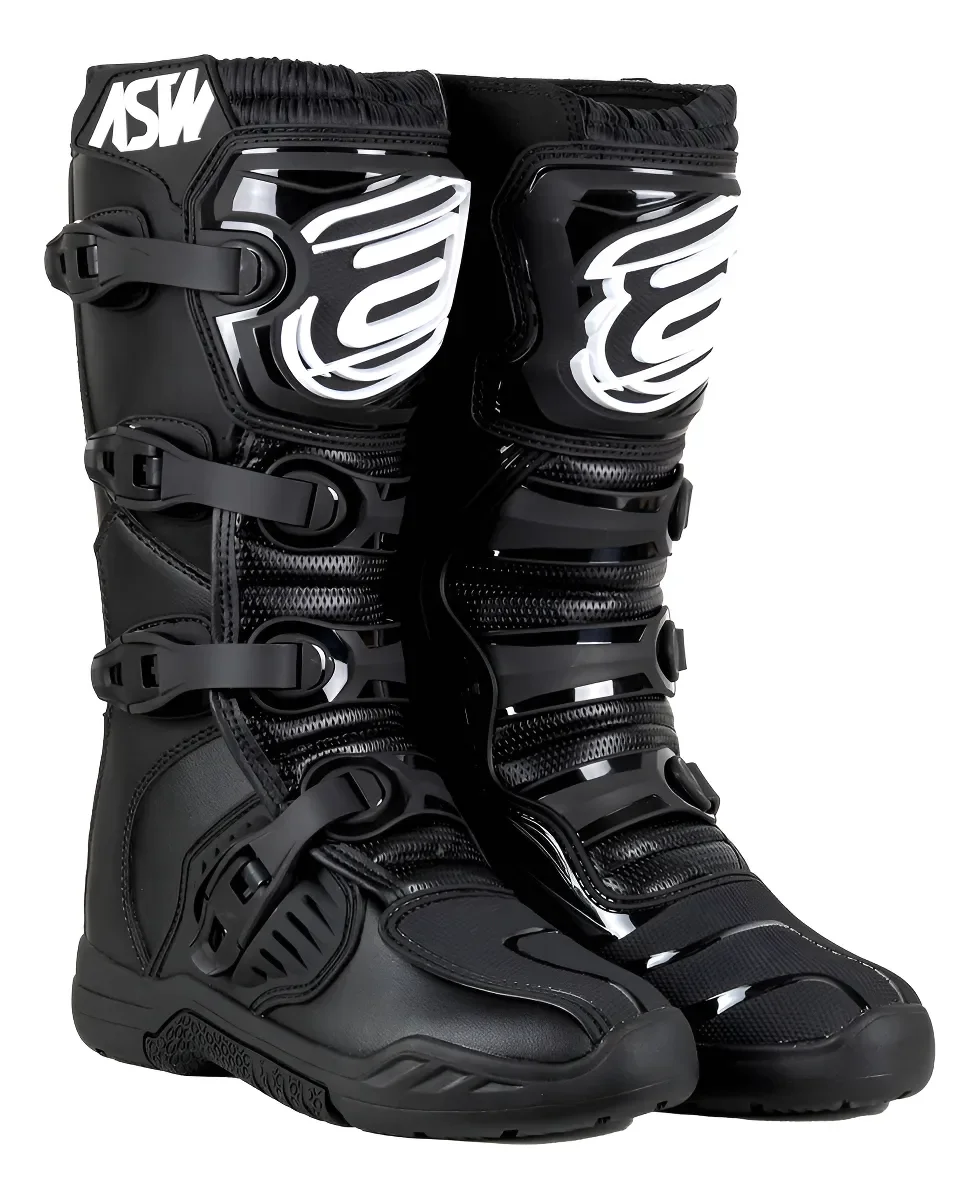 Bota Asw Imp. Preto Motocross Trilha Enduro Fxm - Tam. 39