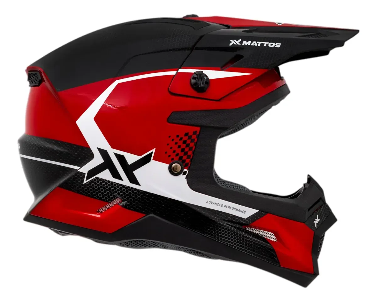 Capacete Mattos Racing Echoes Motocross Trilha Enduro – foto 3