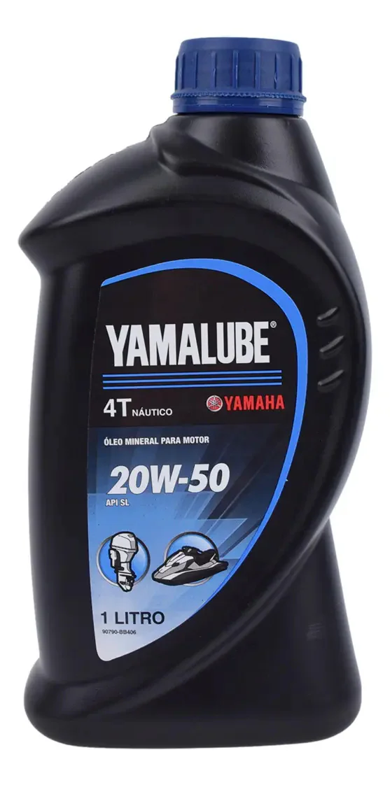 Oleo 4 Tempos Yamalube - 1l - Náutico 20w50 Original Yamaha