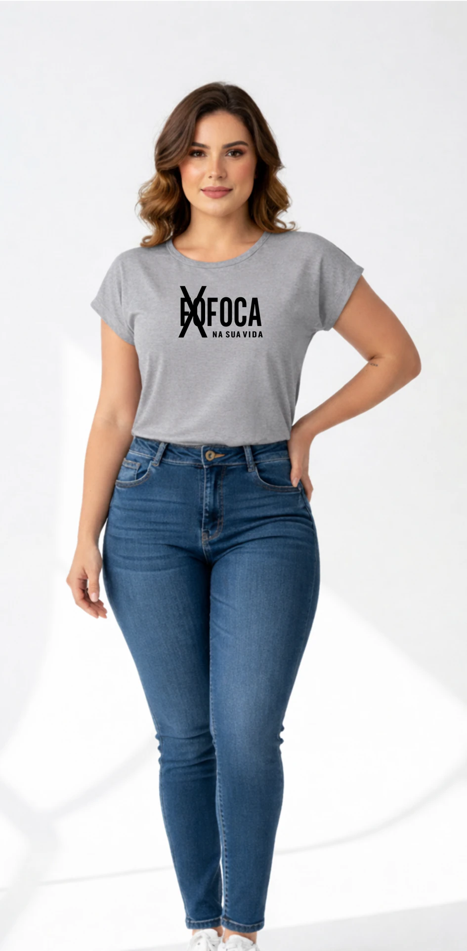 BLUSA FEMININA VISCOLYCRA  - FOCA NA SUA VIDA