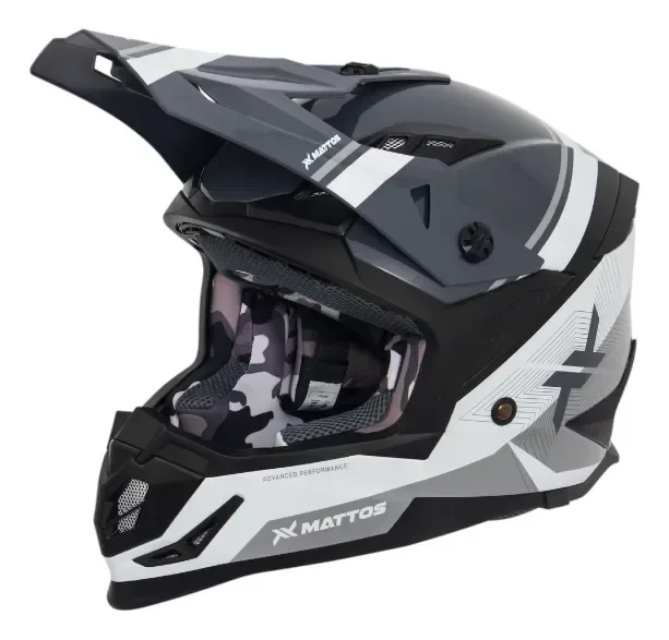 Capacete Mattos Racing Echoes Motocross Trilha Enduro – foto 6