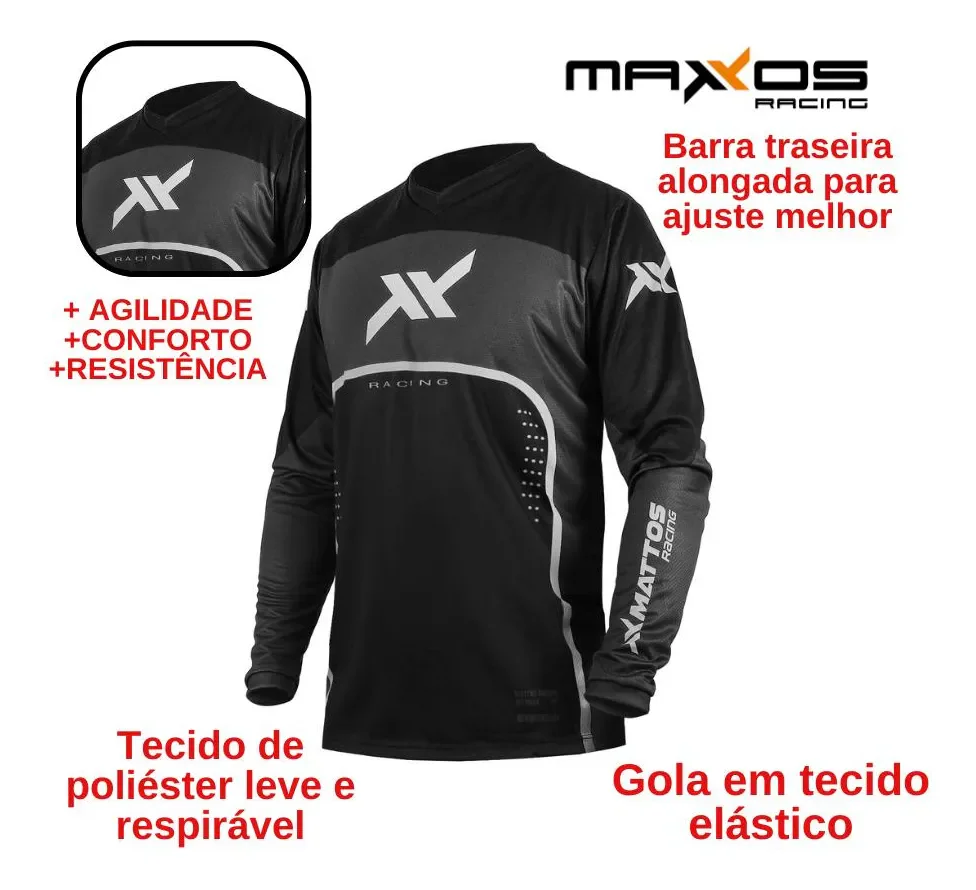 Camisa Motocross Cross Sax Mattos Trilha Off Road – foto 3