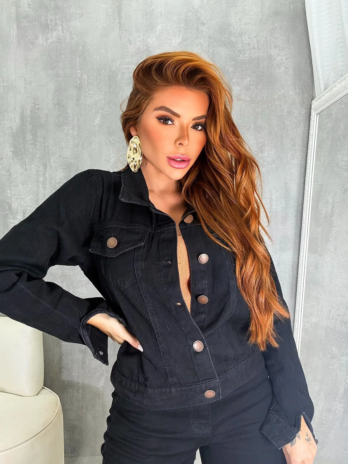 Jaqueta Jeans Black