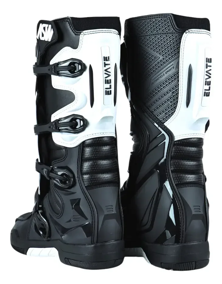 Bota Motocross Elevate Branco E Preto Trilha Enduro Off-Road Tam.41 – foto 5