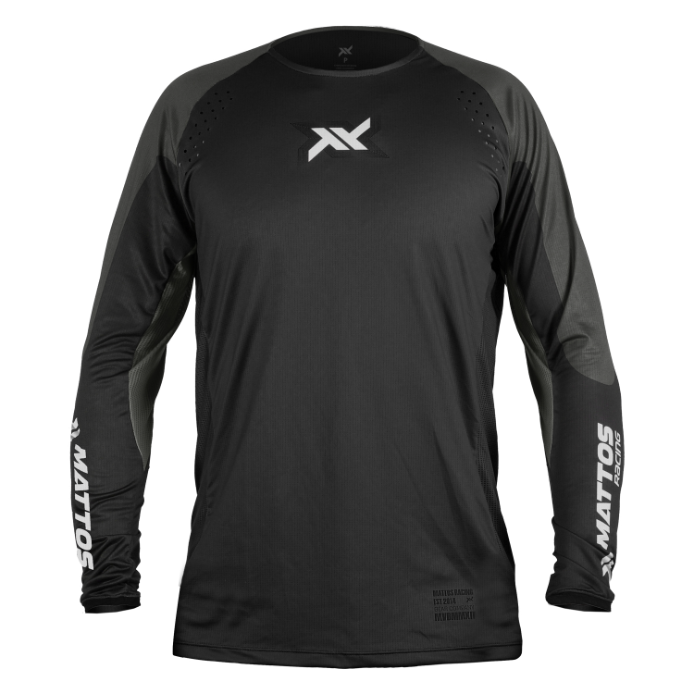 Camisa Mattos Racing Pro Echoes Preto Cinza – foto 6