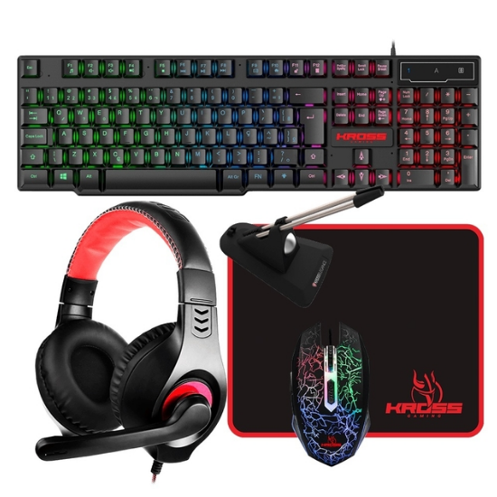 COMBO GAMER KROSS KE GK5150 5 EM 1