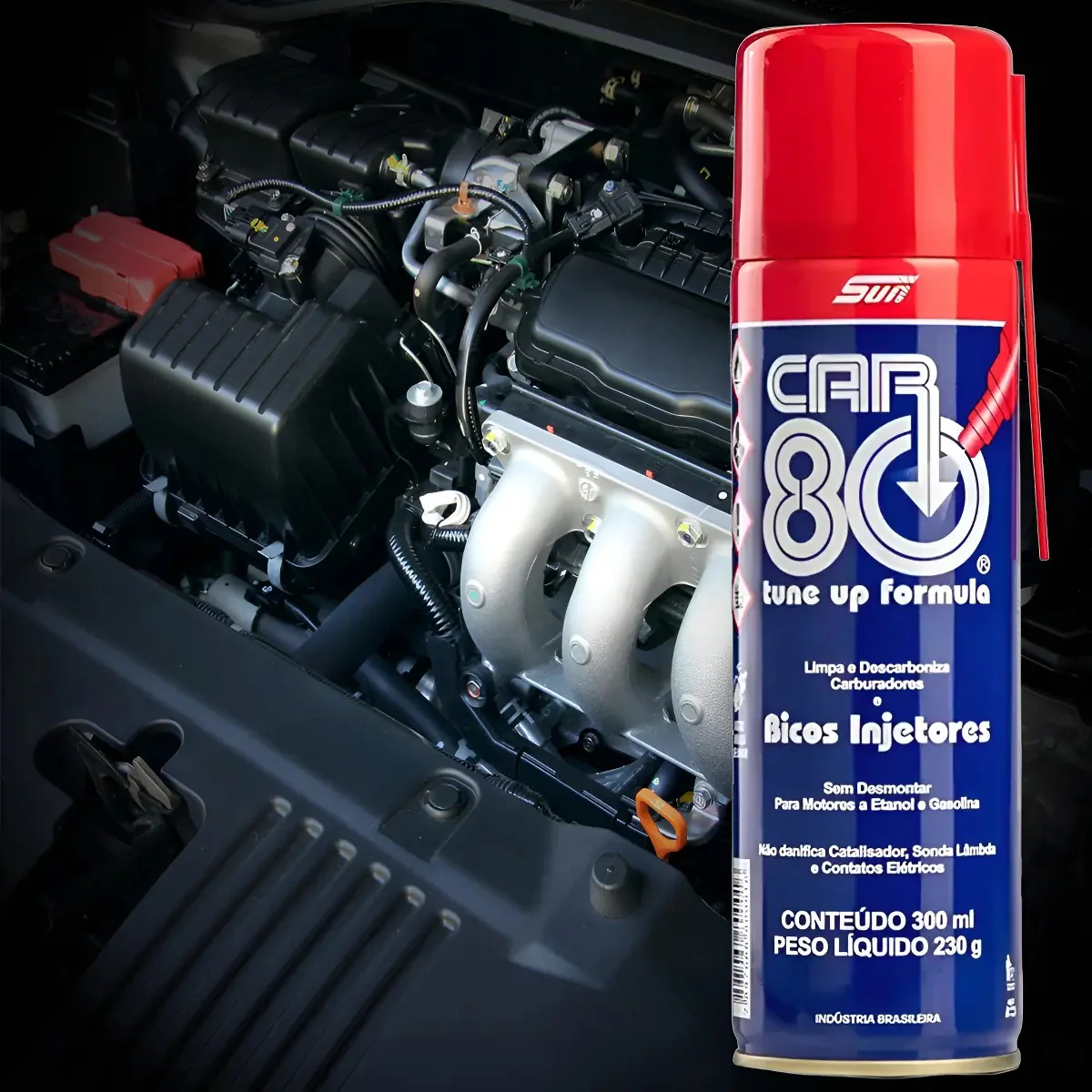 Descarbonizante Car80 300ml Tbi Limpa Bico Carburador