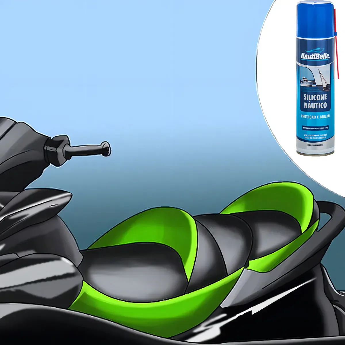 Silicone Spray Nautico 300ml Protege Partes Náuticas Nautibelle – foto 3