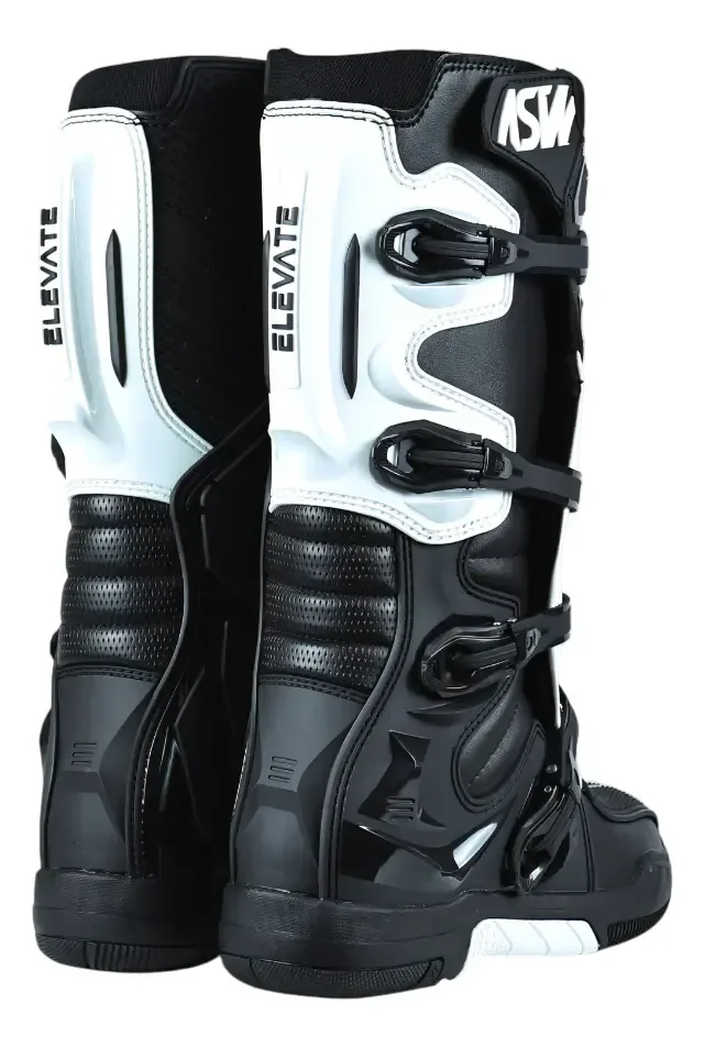 Bota Motocross Elevate Branco E Preto Trilha Enduro Off-Road Tam.41 – foto 4