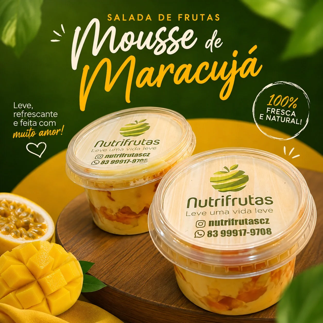 Salada De Frutas com Mousse de maracujá – foto 2